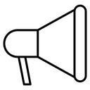 Announcement Megaphone Handle icon