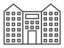 Apartment Black Outline icon