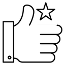 Appreciation Thumbs Up Star icon