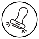 Approval stamp icon