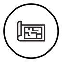 Architecture plan icon