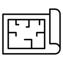 Architecture plan icon