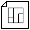 Architecture plan icon