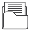 Archive Black Outline icon