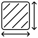 Area and dimension icon