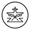 Arrivals plane icon