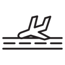Arrivals plane icon