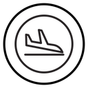Arrivals plane icon