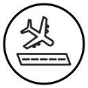Arrivals plane icon