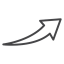 Arrow Black Outline icon