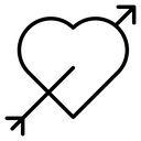 Arrow Pierced Heart icon