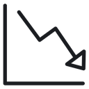 Arrow trend-down icon