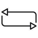 Arrows repeat 3 icon
