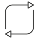Arrows repeat icon