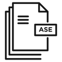 ASE file document icon