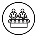 Assembly line icon
