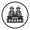 Assembly line icon