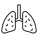 Asthma Black Outline icon