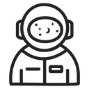 Astronaut or cosmonaut icon
