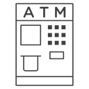 ATM machine icon