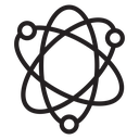 Atom scientific icon