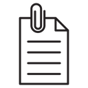 Attach document icon