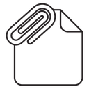 Attachment clip icon
