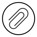 Attachment clip icon