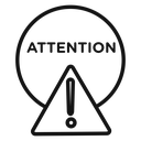 Attention Warning sign icon