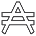 Austral sign icon