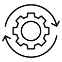 Automation Black Outline icon