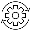 Automation Gear Arrows icon