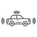 Autonomous car icon