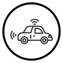 Autonomous car icon