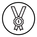 Award reward medal icon