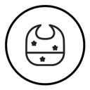 Baby bib icon