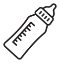 Baby feeding bottle icon