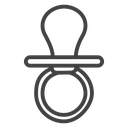 Baby pacifier 3 icon