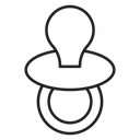 Baby pacifier icon