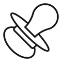 Baby pacifier icon