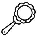 Baby rattle icon