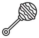 Baby rattle icon