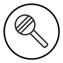 Baby rattle icon