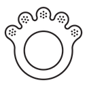 Baby teether icon