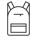 Backpack Black Outline icon