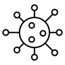 Bacterial infection icon