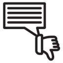 Bad feedback icon