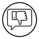 Bad feedback icon