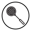 Badminton racquet icon