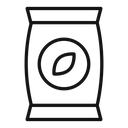Bag of plant fertilizer icon